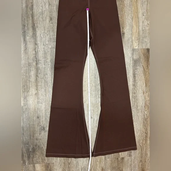 Esoft Brown Women's Flare Leggings Size XS - Picture 5 of 7